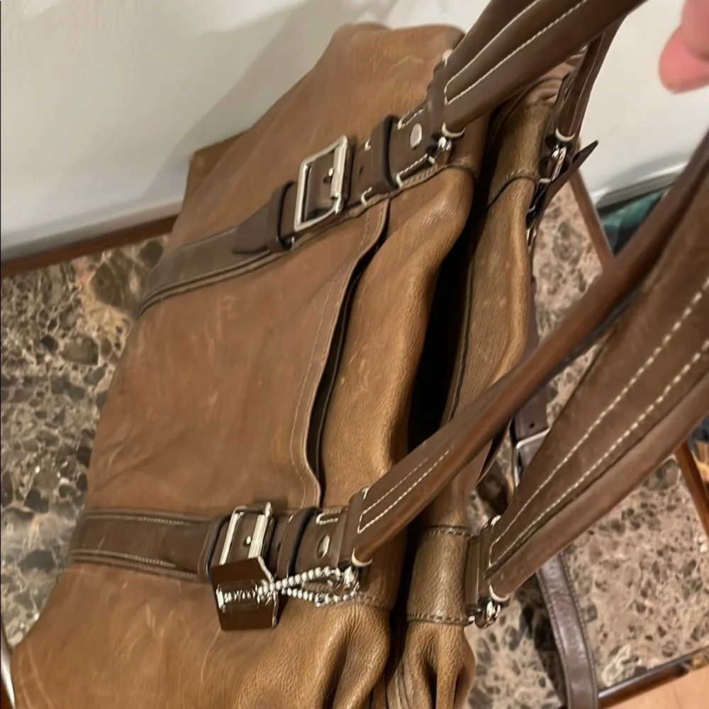 Coach Brown Leather Tote Bag - Picture 8 of 8